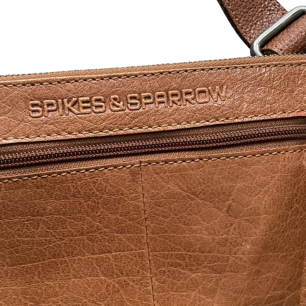 Spikes & Sparrow Cognac Leather Belt Bag Fanny Pack Crossbody Waist Bag - Picture 2 of 9